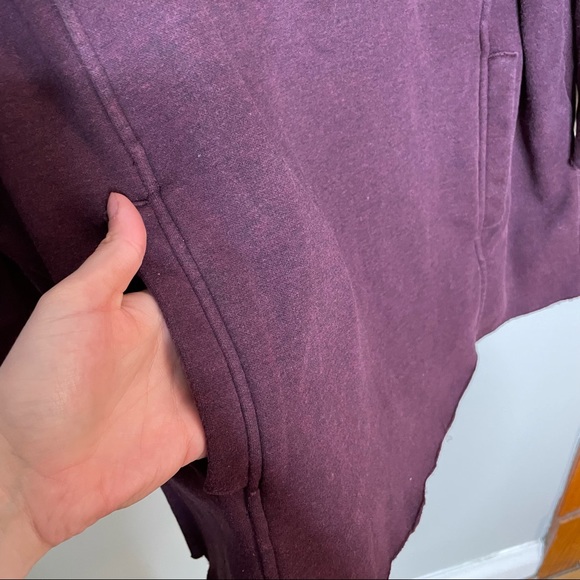 UGG Maroon Cowl Neck Pullover Sweatshirt 3/4 Sleeves Size XL - Picture 5 of 10